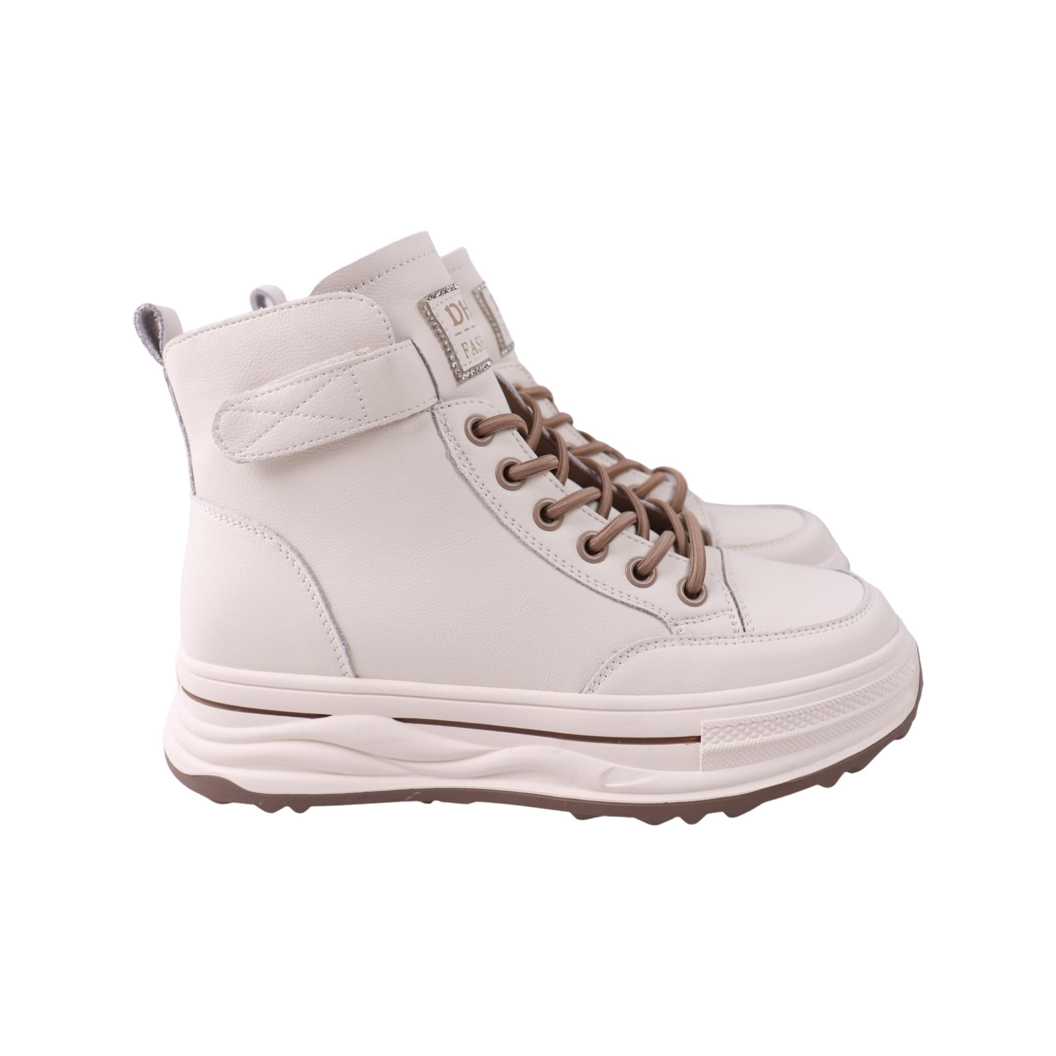 Ботинки женские FARINNI 482-23DHS натуральная кожа р. 37 Молочный (29185865)