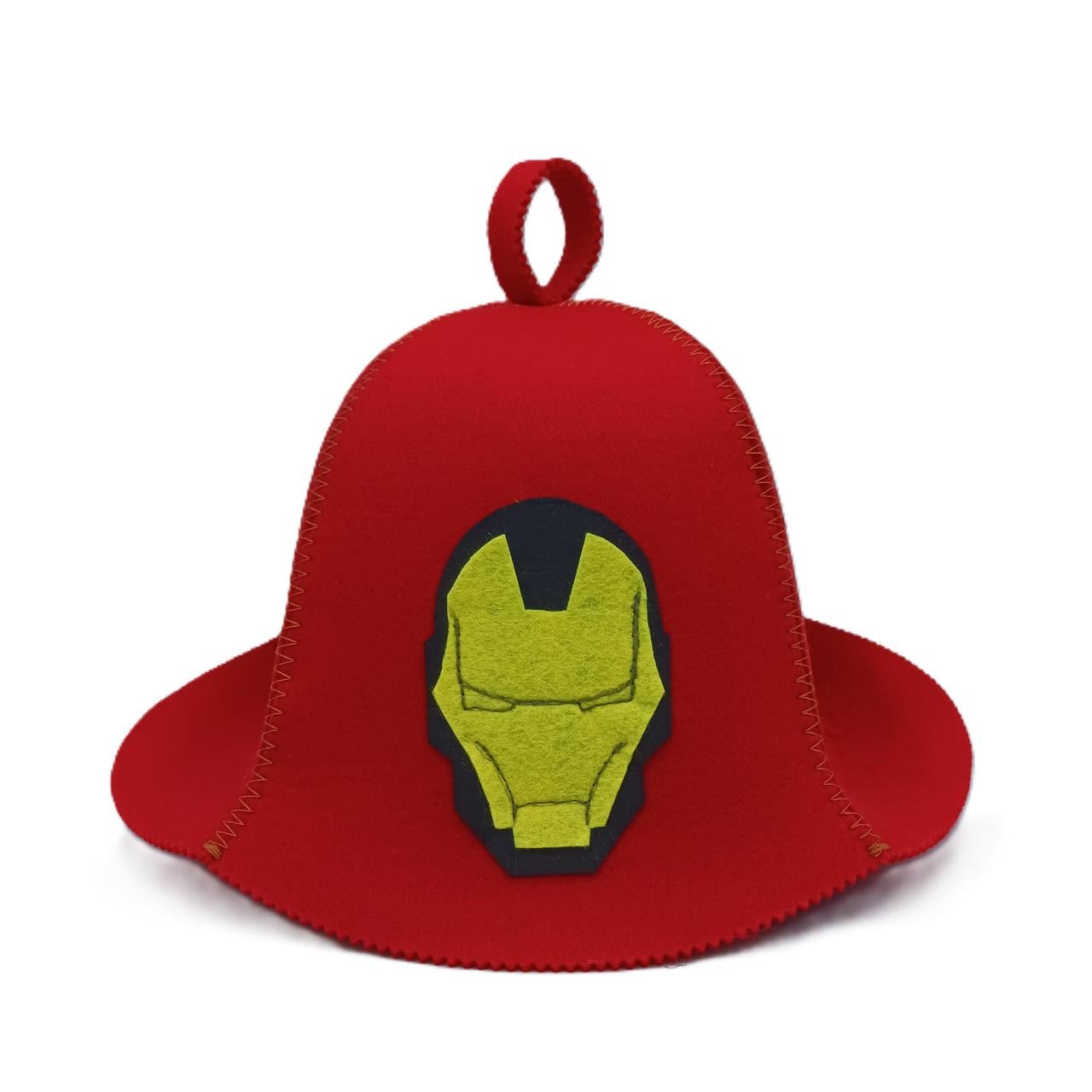 Шапка для бани Luxyart Iron Man искусственный мех Красный (XL-461)