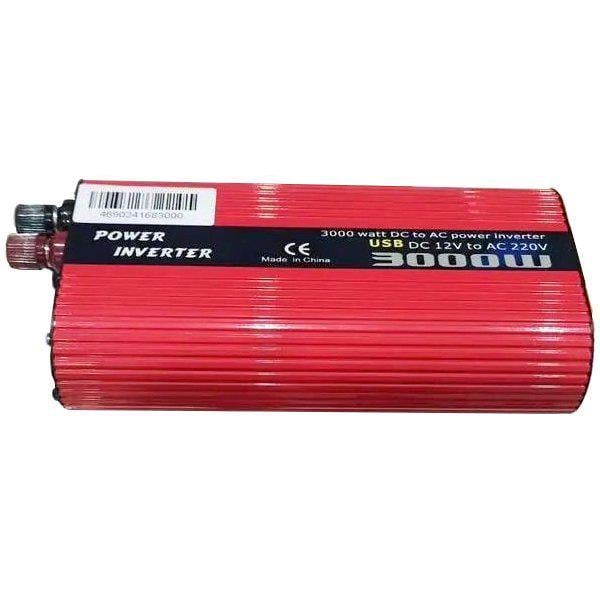 Инвертор автомобильный Wimpex 12V 220V 3000W 2 USB (20151135)