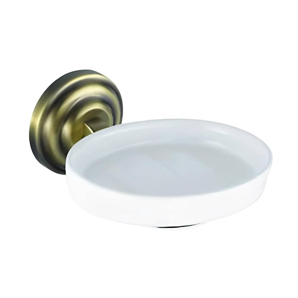 Мыльница Aquavita Bronze KL-73808 круглая стекло (80974)