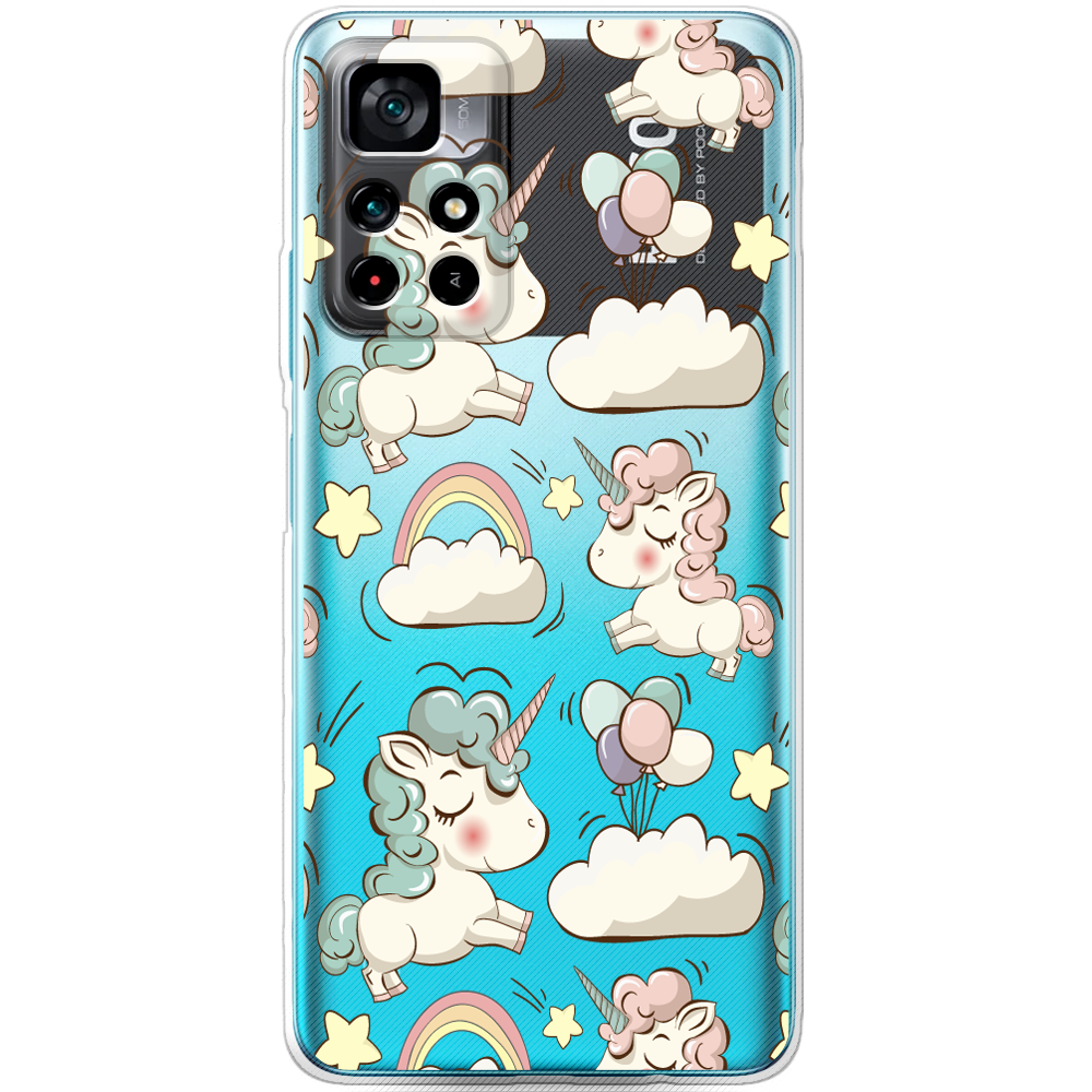 Чохол BoxFace Poco M4 Pro 5G Unicorns Прозорий силікон (43742-cc2-43742)