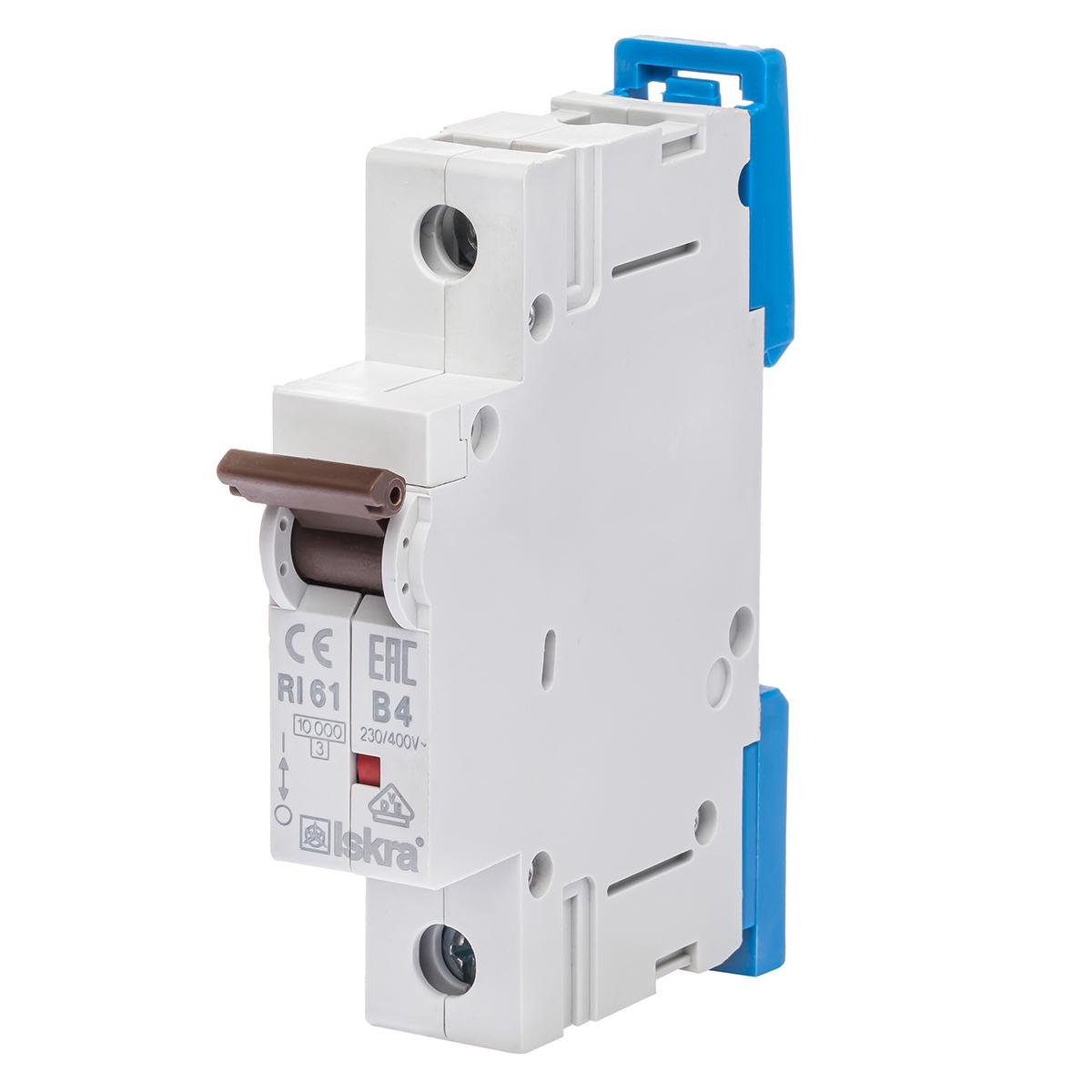 Автоматический выключатель 40A 1P 10 kA B ISKRA RI61B40A (786100044000)