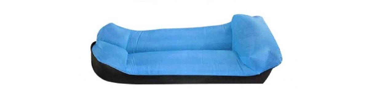 Ламзак надувной+подушка для пляжа Синий (SP-В52) - фото 1 Ламзак надувной+подушка для пляжа Синий (SP-В52) - фото 1