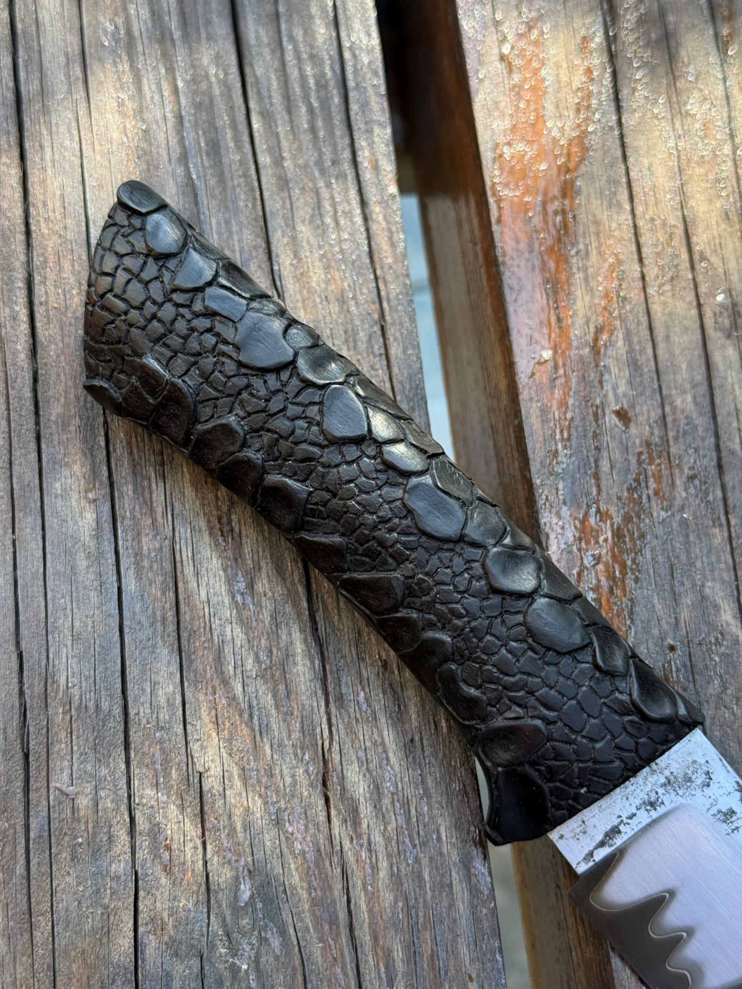 Нож туристический Gorillas BBQ KN207 Раскол сталь ламинат Rex-12 - фото 11