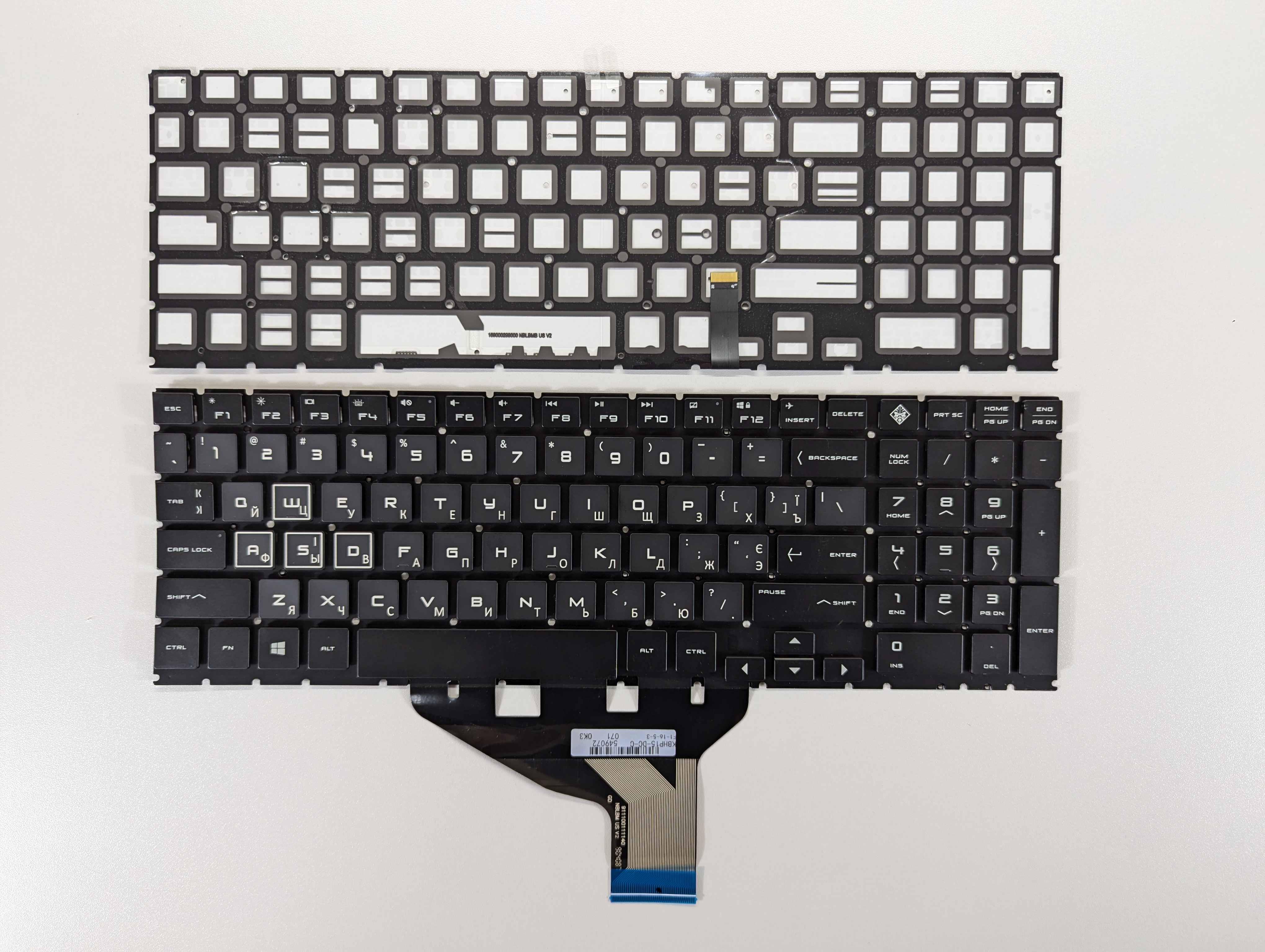 Клавіатура з RGB підсветкою для HP 15-DH/15-DH/15T-DC/TPN-Q211/15-DC/TPN-C143 Shadow Elf 5 (K660) - фото 3