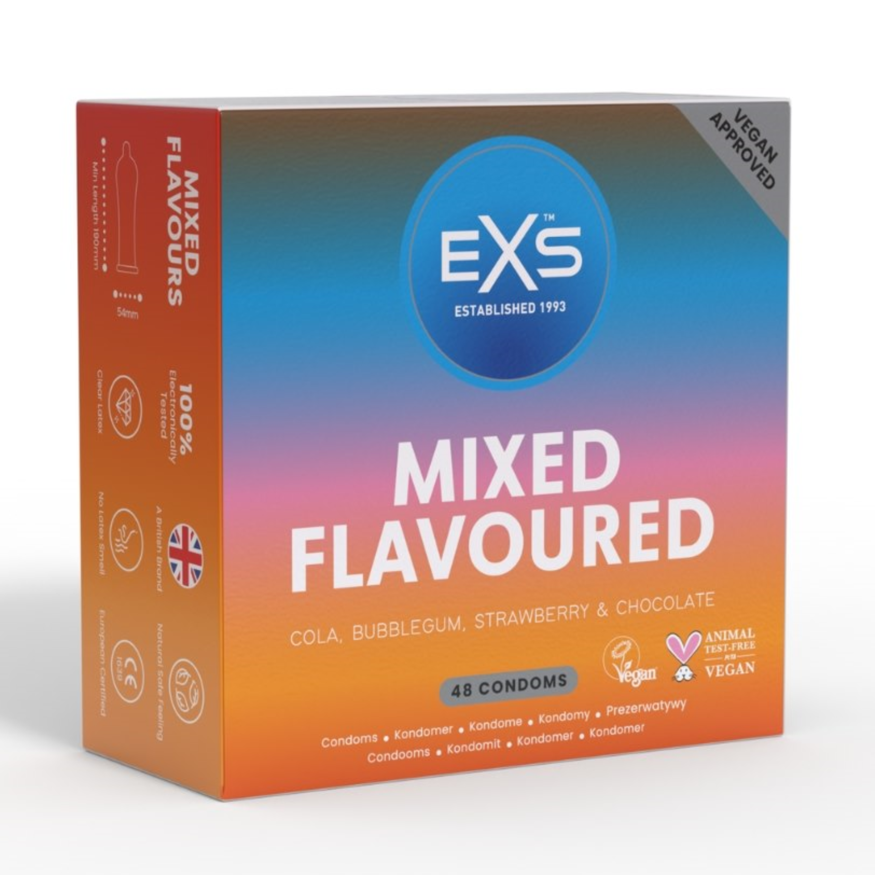 Презервативы оральные Flavored Mix EXS №48