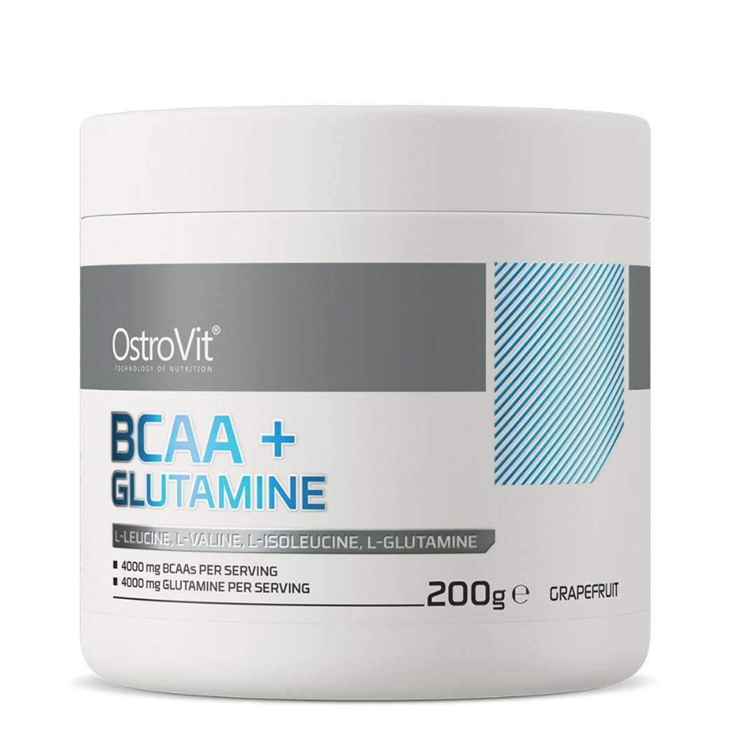 Аминокислота Ostrovit BCAA + Glutamine Грейпфрут 200 г (08464-04)