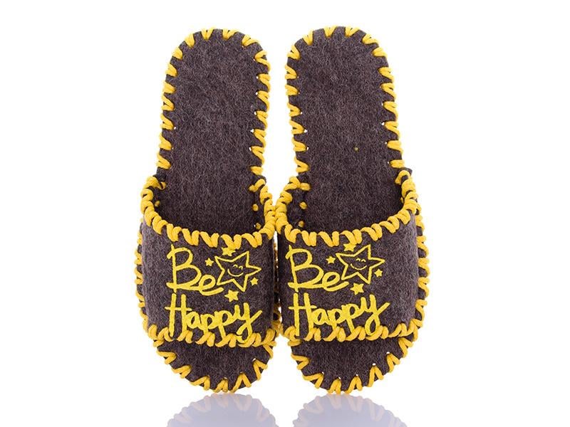 Тапочки фетровые женские VENDS 287 р. 40-41 Коричневый