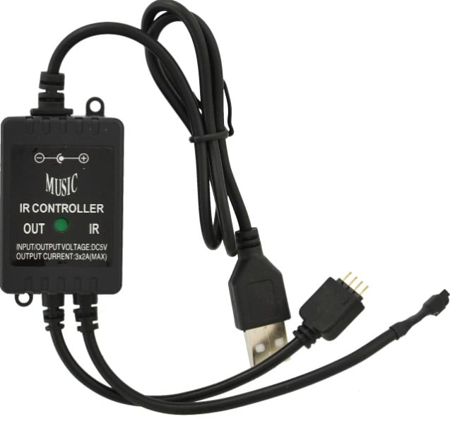 Стрічка світлодіодна UKC Rgb музична вологостійка 5 м (254301551SM) - фото 6 Стрічка світлодіодна UKC Rgb музична вологостійка 5 м (254301551SM) - фото 6