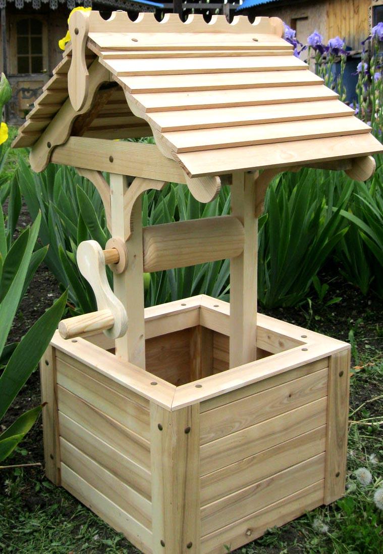 Колодец декоративный из дерева Могаик Бланже (КОС-000901) - фото 2 Колодец декоративный из дерева Могаик Бланже (КОС-000901) - фото 2