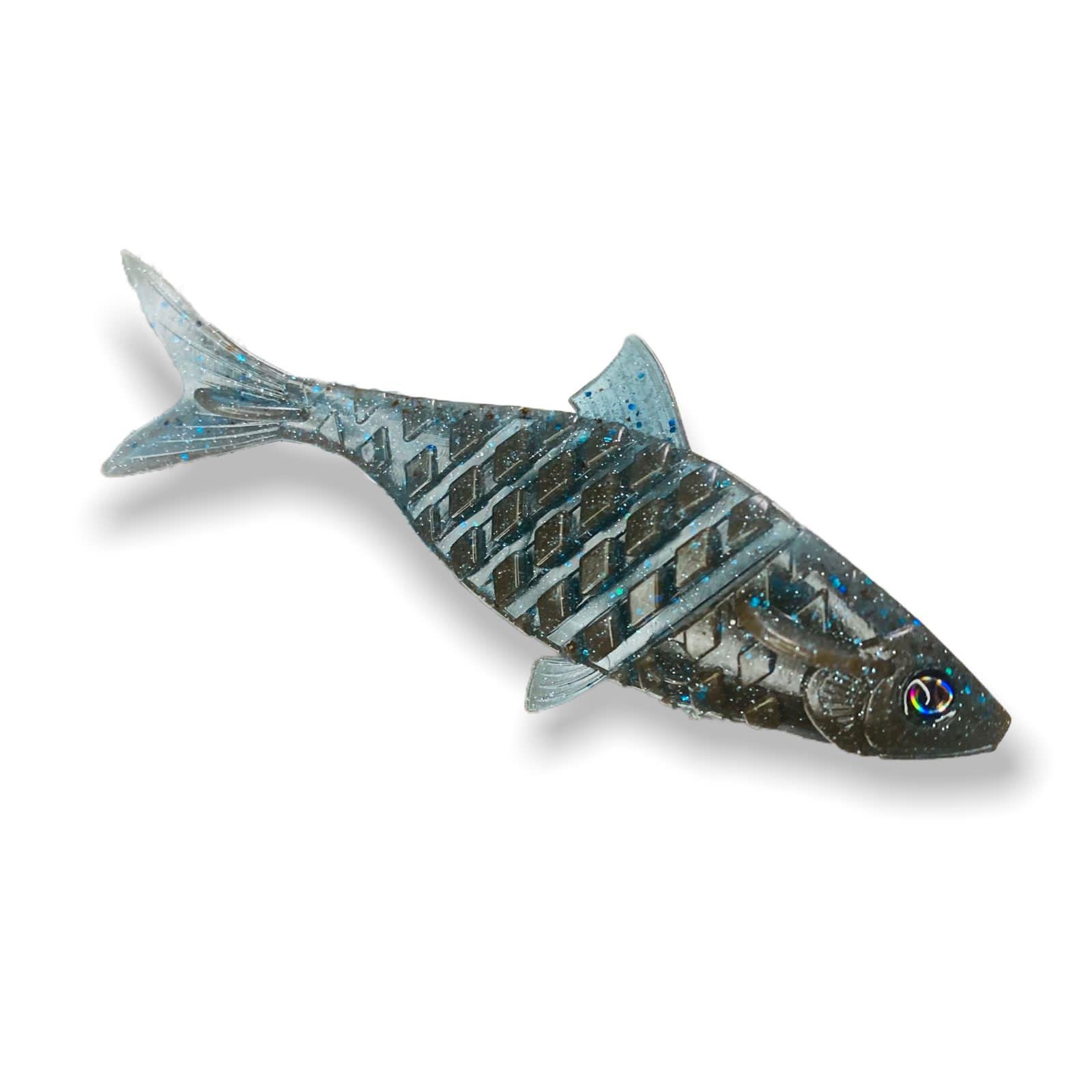 Приманки Big Baits Chebak 3D речная серия 4,0" 2 шт. # 203 Aquamarine (2406203) - фото 4
