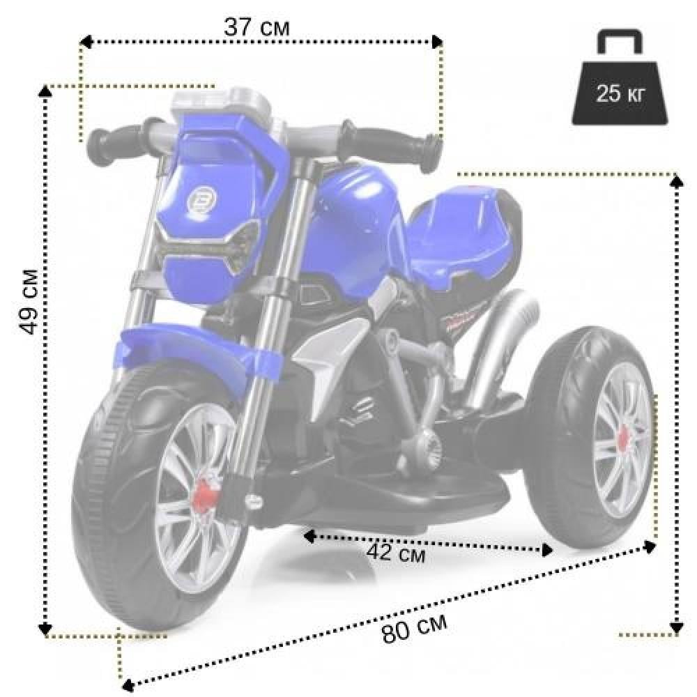 Дитячий електромотоцикл BAMBI M-3639 синій (4230014312) - фото 16