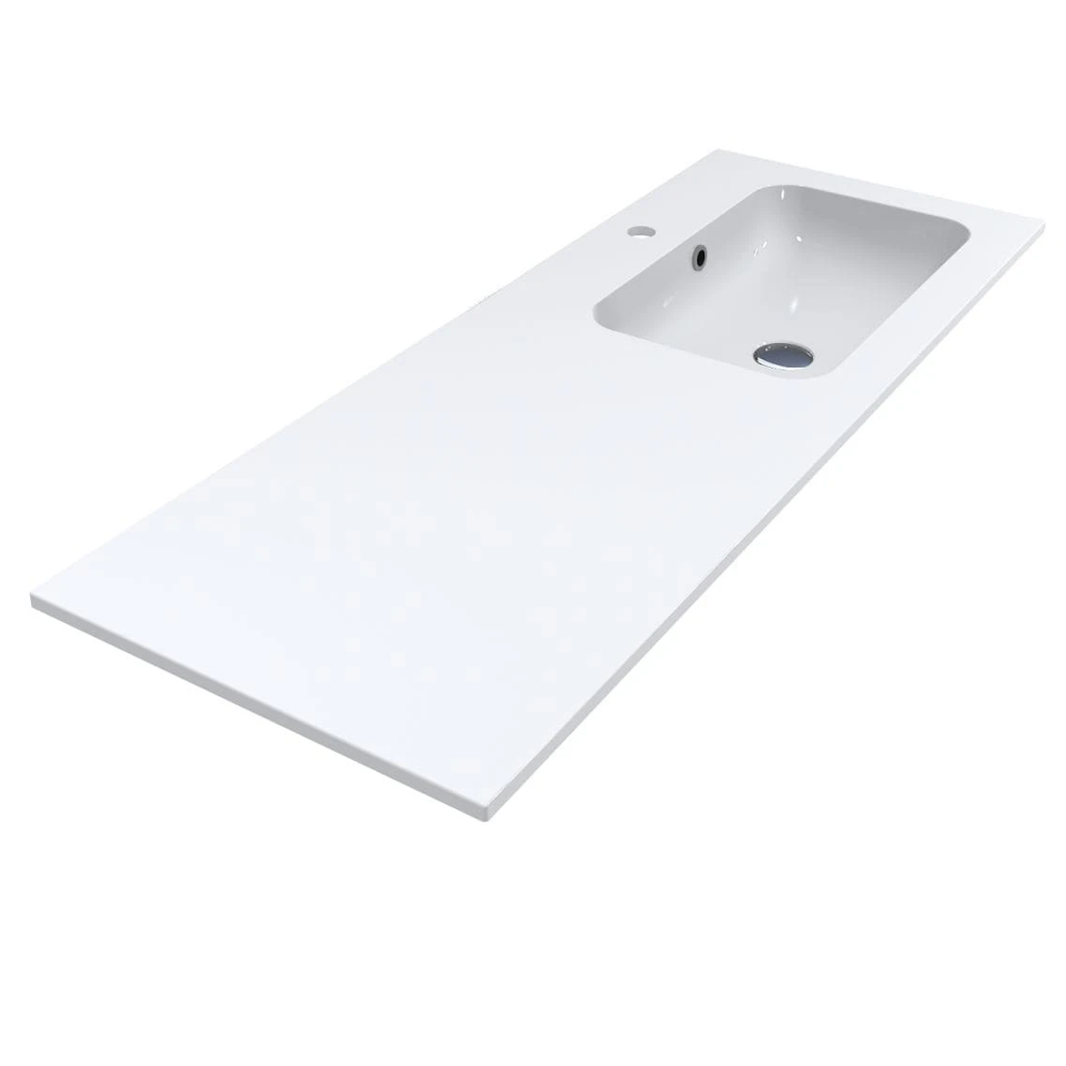 Умывальник накладной Miraggio Della R прямоугольный 1200x450 мм Белый (MG-0000166)
