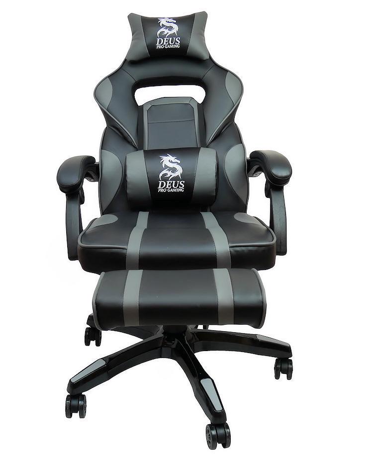 Кресло компьютерное DEUS Large Черный/Серый (10195106) - фото 4 Кресло компьютерное DEUS Large Черный/Серый (10195106) - фото 4