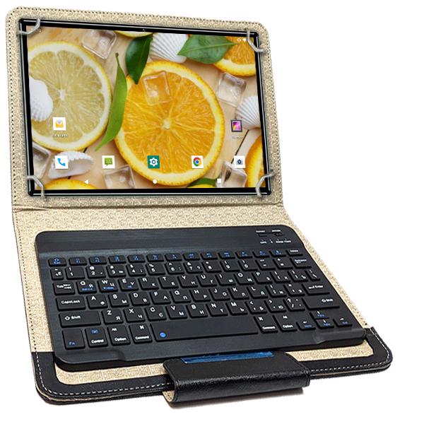 Планшет-телефон Adronix Elit Tab 10 LTE 4/32 DUAL SIM 10,1" IPS Deep purple с чехлом с Bluetooth клавиатурой (24380646)