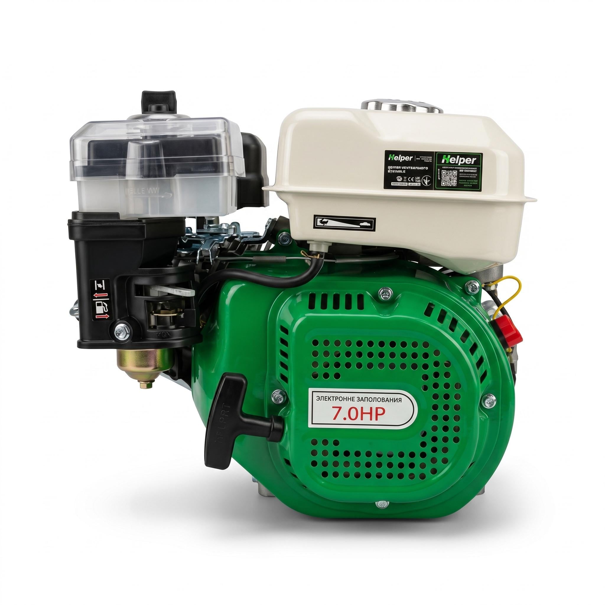 Двигатель бензиновый для садовой техники Helper HP-1002/2 212 см³ 7 л.с. 4 л