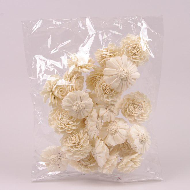 Сухоцвет Flora цветочек Sola Folded Dahlia 8 см 25 шт. (69861)