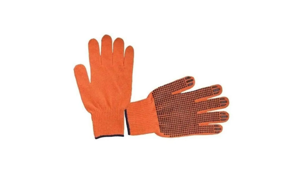 Перчатки рабочие Werk точка трикотажный хлопок/ПВХ с подвеской р. 10 Оранжево-черный (WE2105Н)