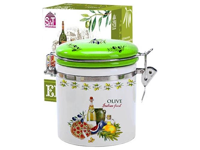 Емкость для сыпучих продуктов Итальянские блюда 9,5х9,5х11 см 750 мл (MSN-629-13)