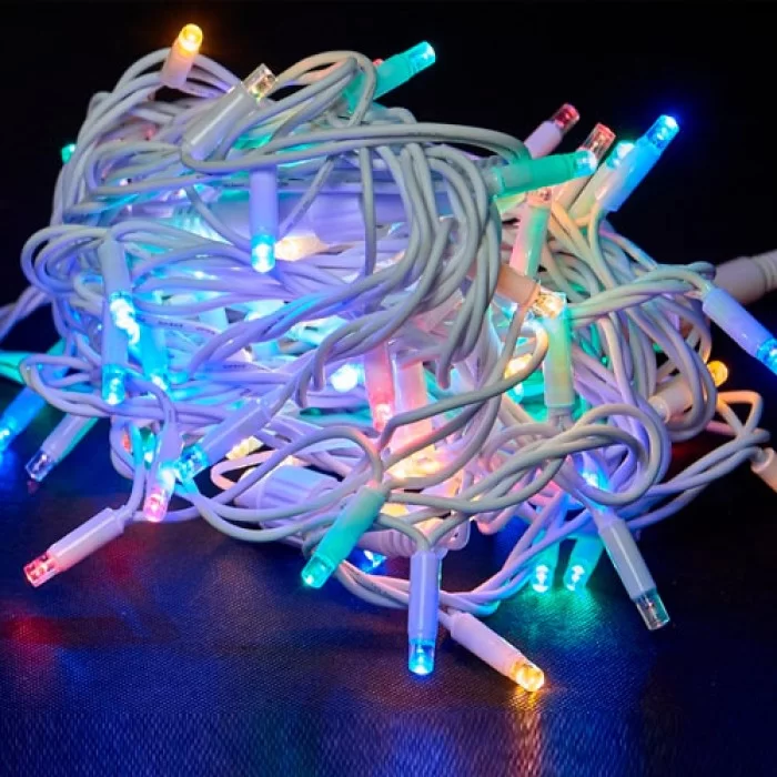 Гирлянда светодиодная Шестиугольник влагозащищенная на 100 LED 8 мм (13537602)