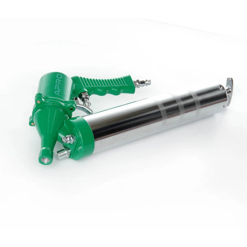 Пістолет для видавлення змазки пневматичний Apro 400 мл дві насадки (850133)