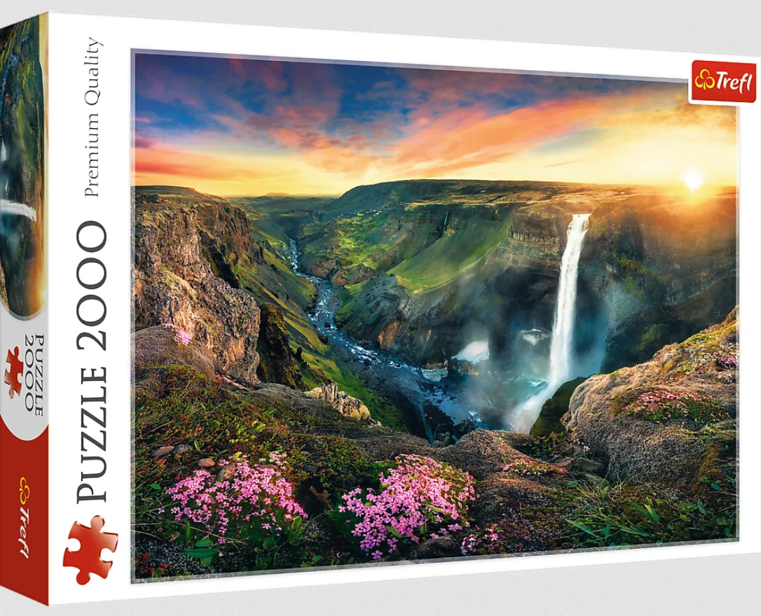 Пазл Trefl Водоспад Хайфос Ісландія 2000 ел.