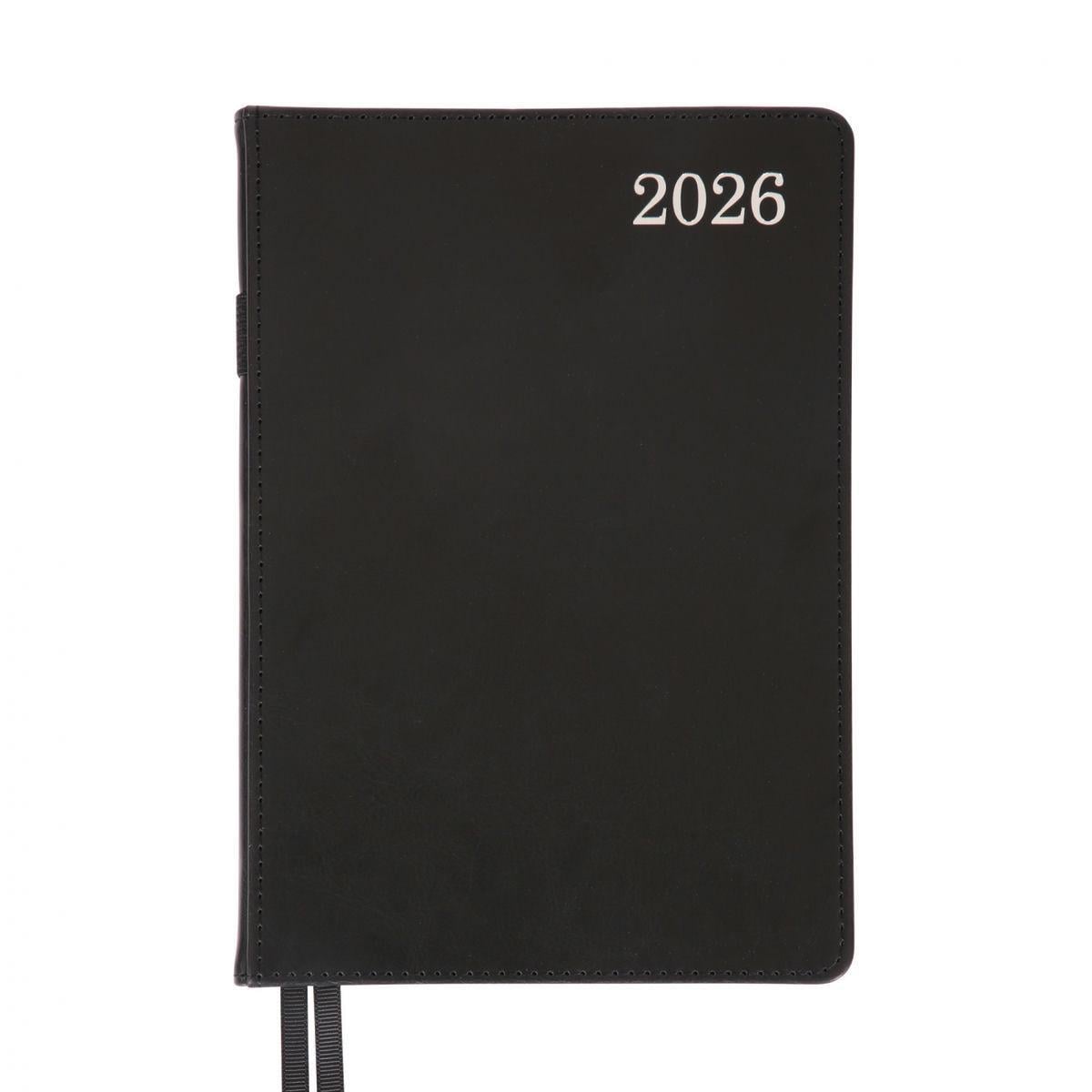 Дневник датированный 2026 Leo Planner City A5 368 стр. Черный (252661)