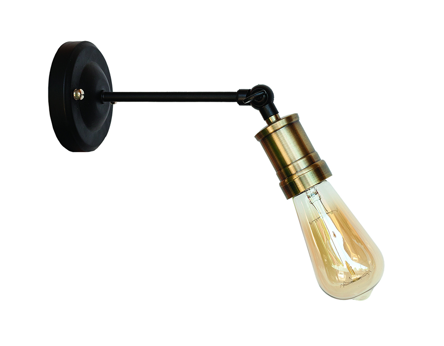 Бра Levistella Lofty подвижное с патроном AMP20 Черный/Бронзовый (1963530372)