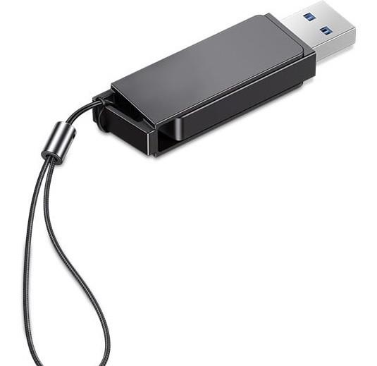 Флеш-память Usams US-ZB197 USB3.0 128Гб Серая (be895cd7) - фото 2