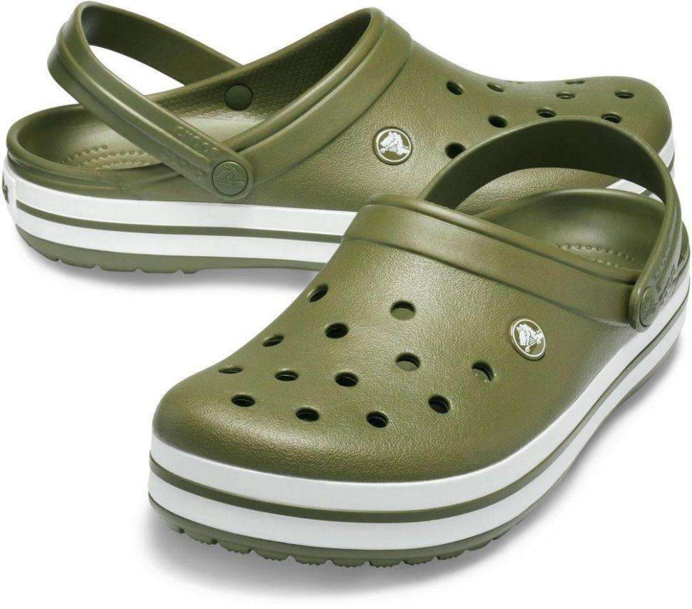 Сабо чоловічі Crocs Crocband Clog р. 40-41 Хакі (10561)