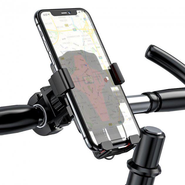 Универсальный держатель для велосипеда Hoco Flying One-touch CA73 Black/Red (3370790c) - фото 3
