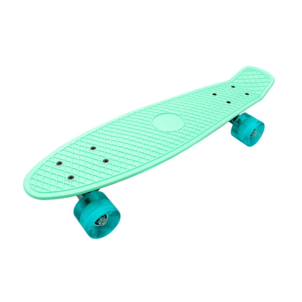 Пенниборд Penny Cruiser 22" светящиеся колеса Бирюзовый (2T2021) - фото 1