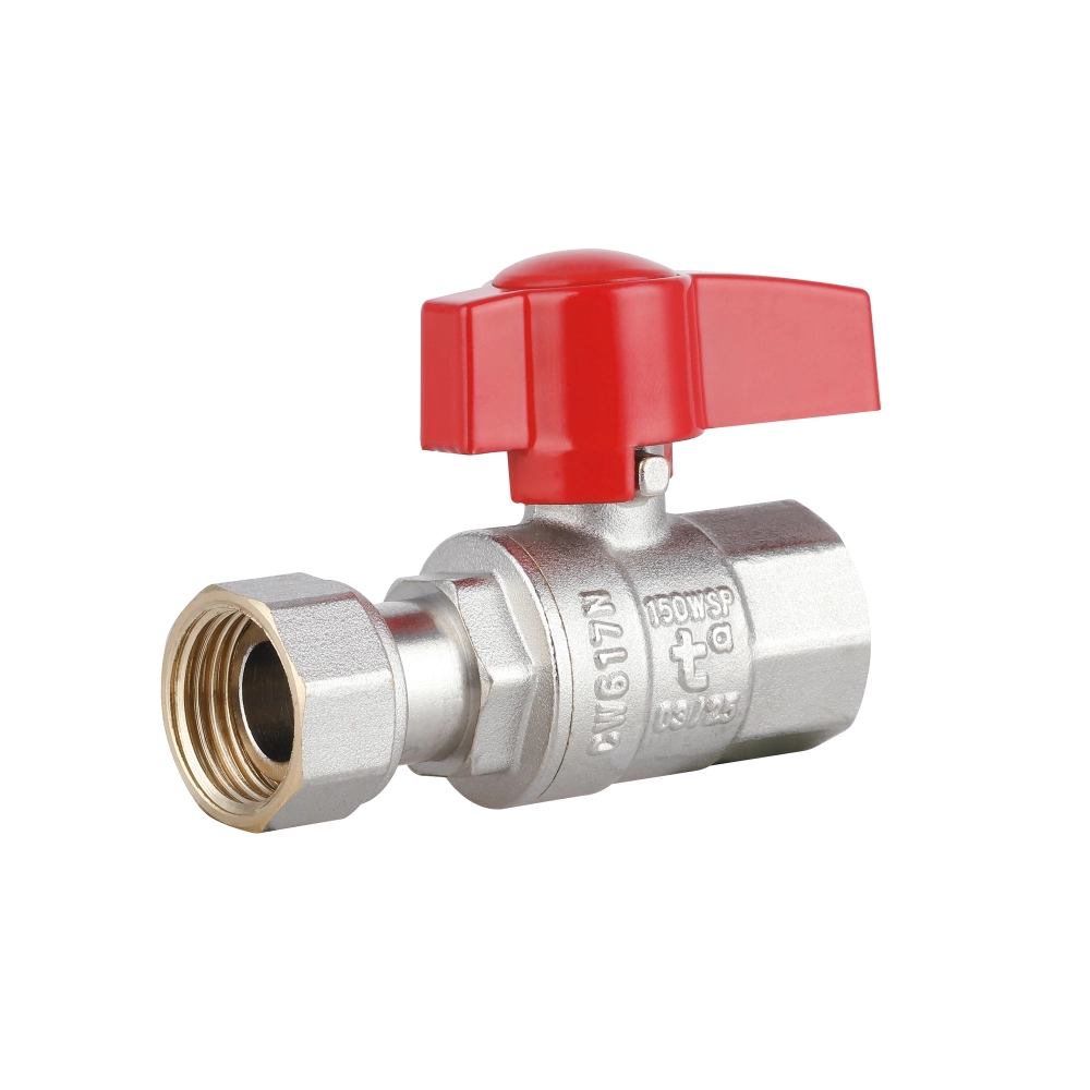 Кран кульовий прямий Thermo Alliance Standart 1/2"ВВ з накидною гайкою (SD00054683)