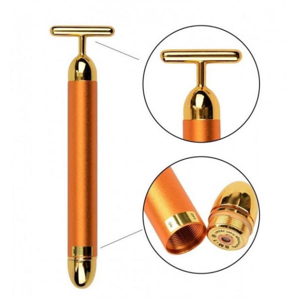 Вибромассажер для лица Revoskin Energy Beauty Bar ионный Gold - фото 6