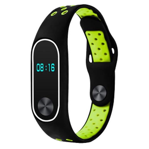 Силиконовый ремешок Primo Perfor Sport для Xiaomi Mi Band 2 Black/Green (676285844)