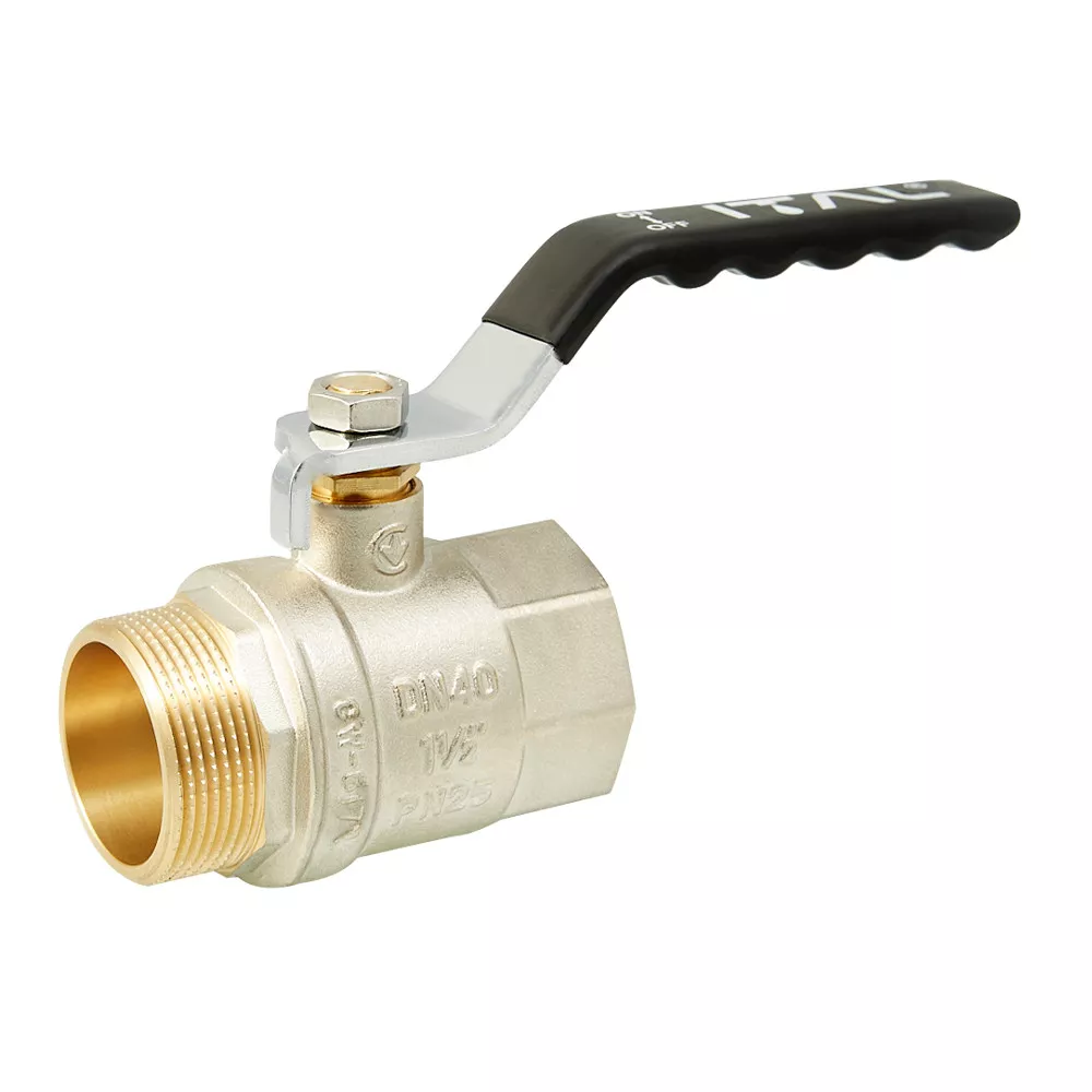 Кран шаровый ITAL PN25 ВЗ ручка 1-1/2" Никель (1046057) - фото 1