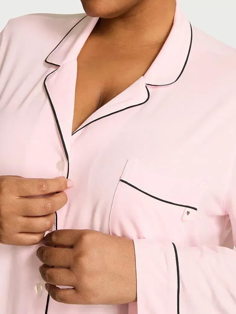 Піжама модал сорочка/шорти Victoria's Secret Modal Soft Short Pajama Set S Рожевий (27057988) - фото 3 Піжама модал сорочка/шорти Victoria's Secret Modal Soft Short Pajama Set S Рожевий (27057988) - фото 3