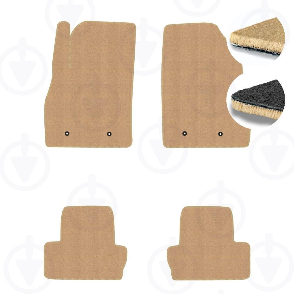 Комплект килимків в салон Star-Tex для Chevrolet Volt I 2010-2015 р. текстиль/Fortuna Бежевий (13406-64-80-83)