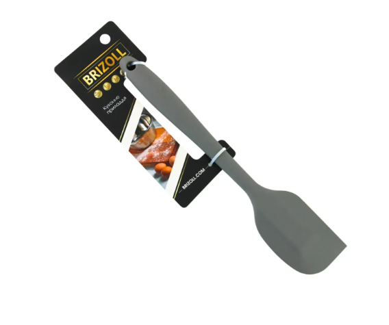 Лопатка силиконовая 28 см Серый (815-014) - фото 5 Лопатка силиконовая 28 см Серый (815-014) - фото 5