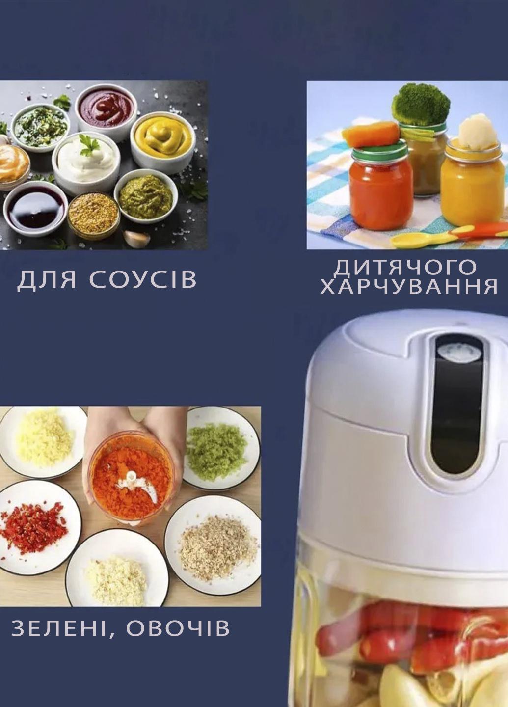 Подрібнювач кухонний міні AND 999 для зелені та овочів USB 100 мл Білий (998745) - фото 2 Подрібнювач кухонний міні AND 999 для зелені та овочів USB 100 мл Білий (998745) - фото 2