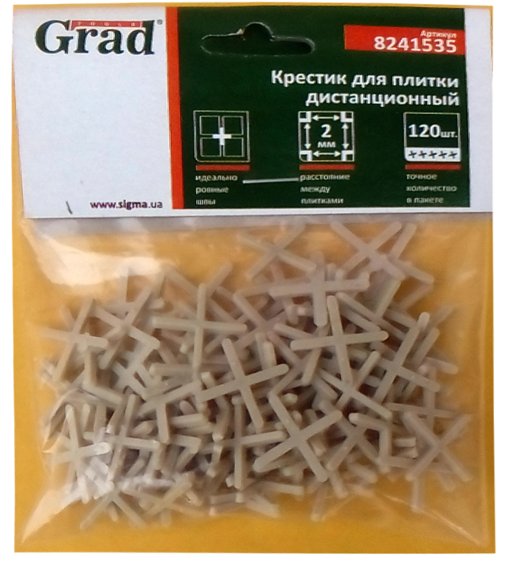 Крестики для плитки ADVANTA 2,0 мм 120 шт. (47107)