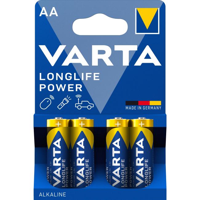 Батарейка Varta High Energy/Longlife Power AA LR06 BLI 4 Alkaline (1786806305)