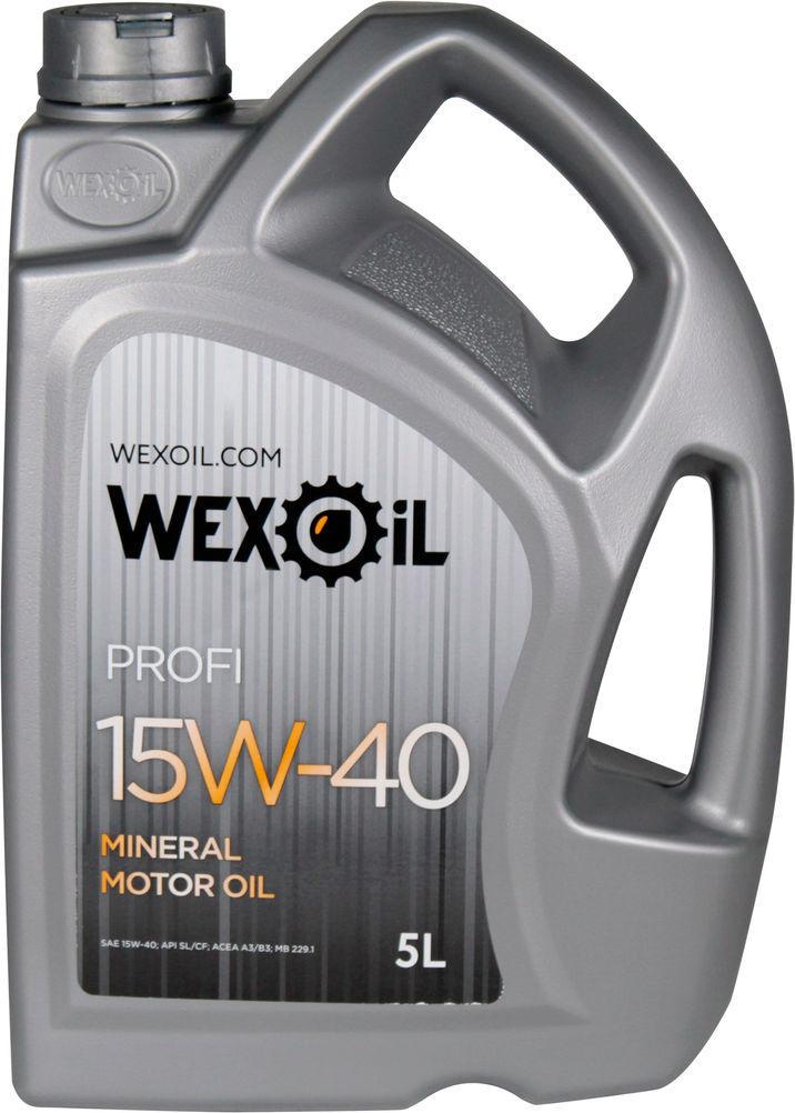 Моторне мастило Wexoil Profi Sl/cf бензин/дизель 15W-40 5 л (1401113)