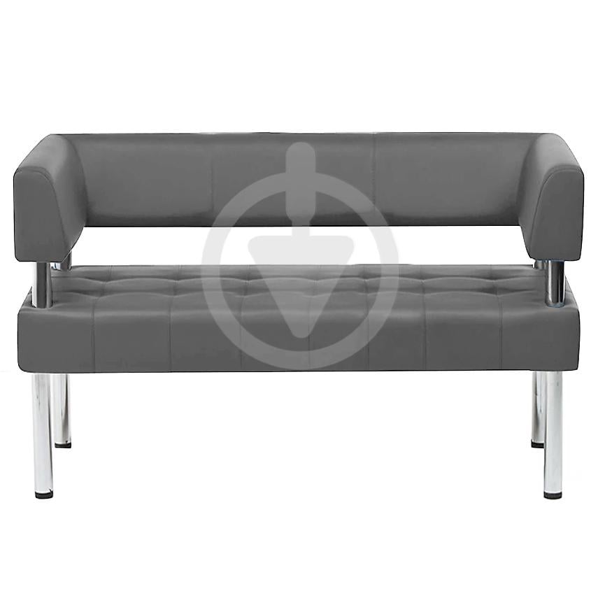 Диван офісний з підлокітниками AVVS для очікування/приймальної 100 см Світло-сірий (podlokotnik-proshit-75x100-lgr) - фото 2 Диван офісний з підлокітниками AVVS для очікування/приймальної 100 см Світло-сірий (podlokotnik-proshit-75x100-lgr) - фото 2