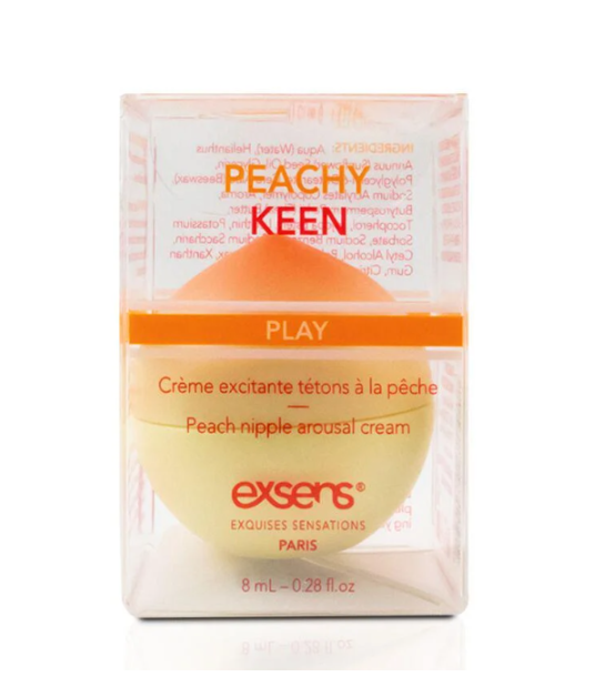 Возбуждающий крем для сосков EXSENS Peachy Keen с маслом жожоба и Ши съедобный без сахара 8 мл (30281263)