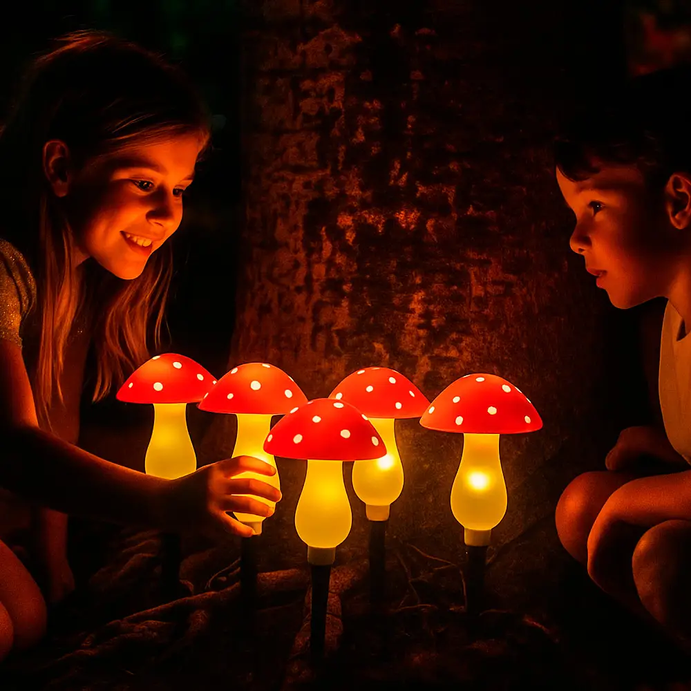 Гирлянда уличная MA759 на солнечной батарее мухомор (30871881) - фото 5