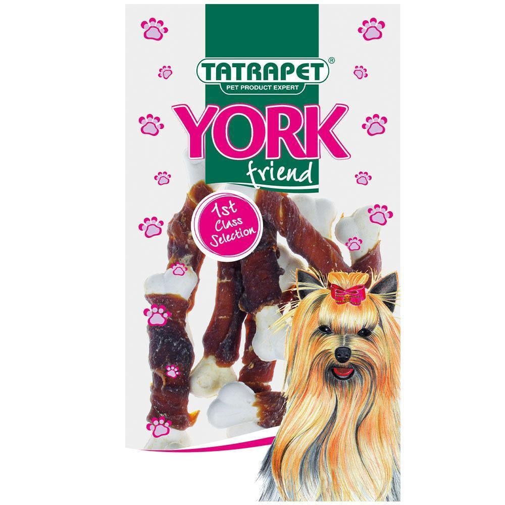 Лакомство для собак TatraPet York кальциевые косточки с мясом утки 50 г (2145195774)