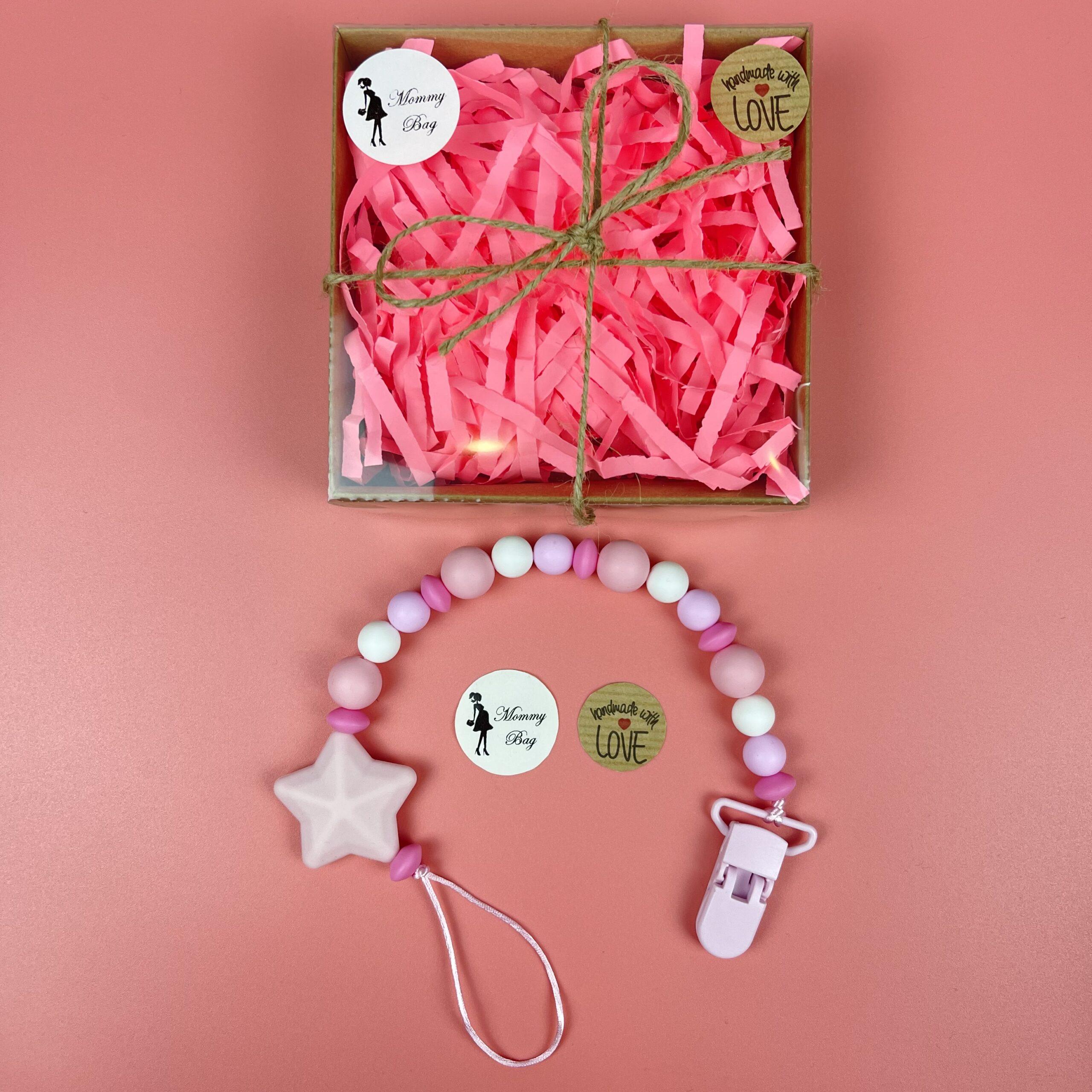 Держатель для пустышки Mommy Bag Розовый (111391) - фото 4