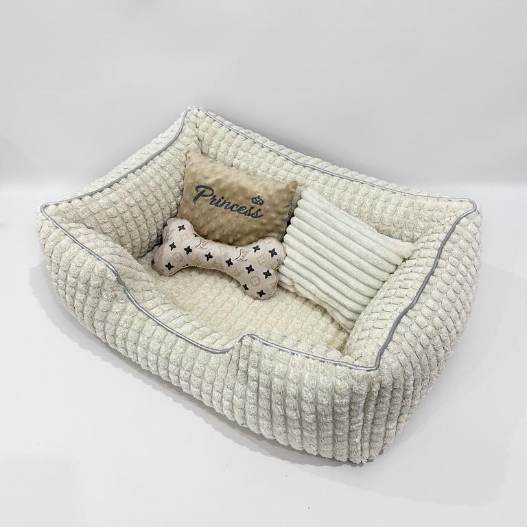 Лежанка для собак Princess Amore mio Cane Бридж до 8 кг 70х50х23 см (DB-0105) - фото 3 Лежанка для собак Princess Amore mio Cane Бридж до 8 кг 70х50х23 см (DB-0105) - фото 3