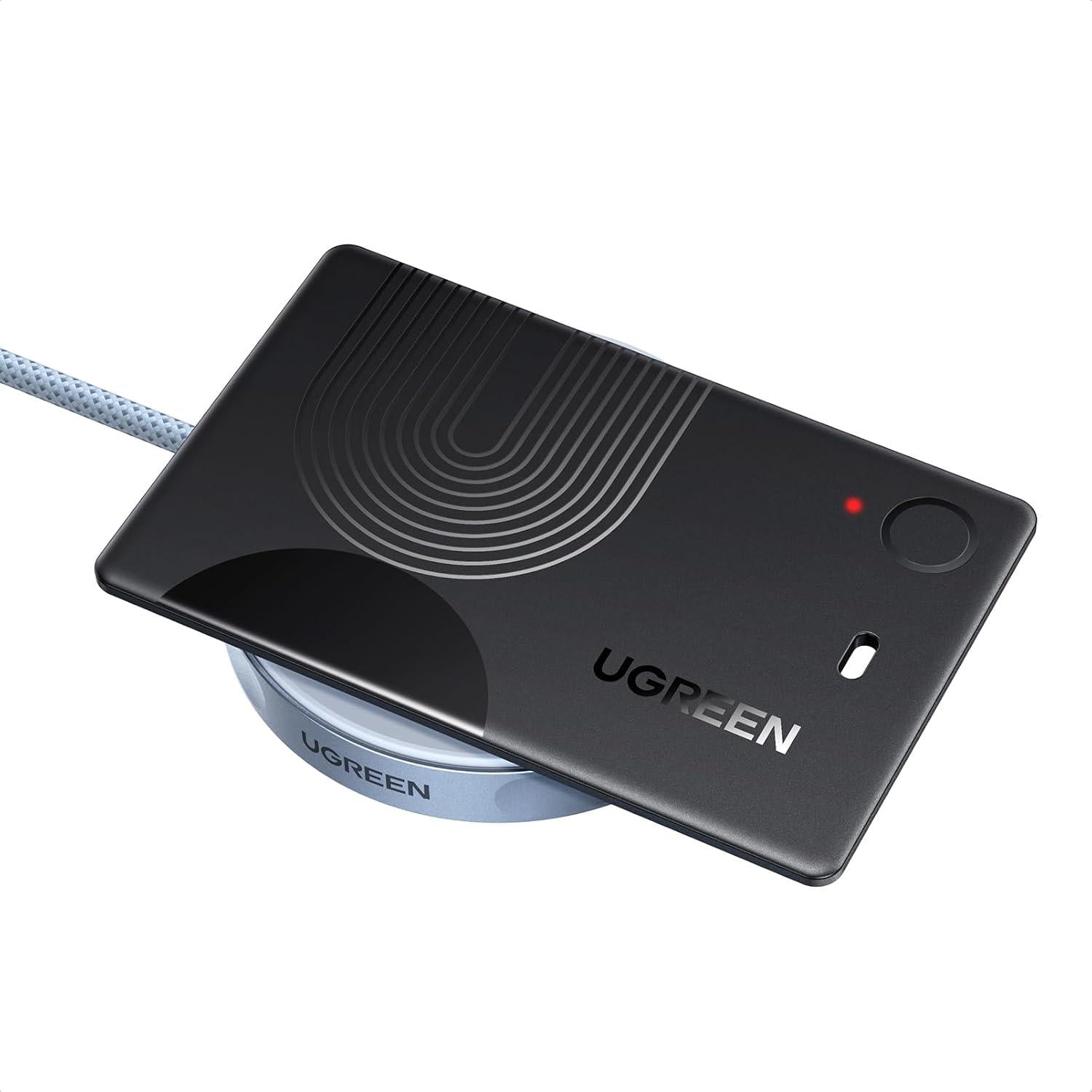 Поисковый брелок UGREEN Finder Slim 3 CM921 зарядка Qi IP68 Черный (75121)